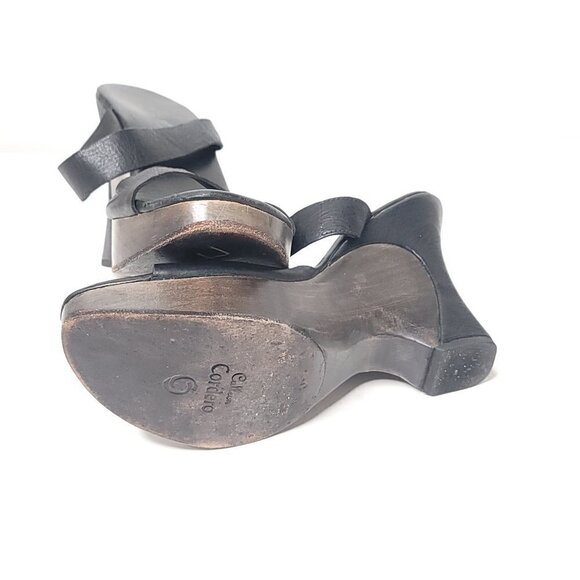 Calleen Cordero Platform Leather Wedges Size 8.5 - Picture 4 of 4